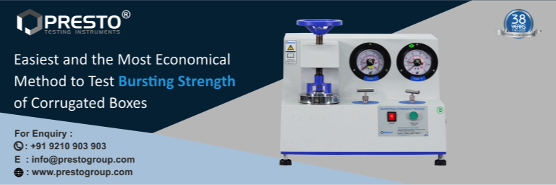 Easiest and The Most Economical Method to Test Bursting Strength of Corrugated Boxes